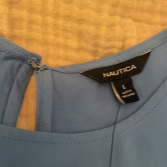 NWT Nautica A-line,tiered bottom, Tencel, sleeveless, maxi sun dress. Large. - Picture 9 of 11